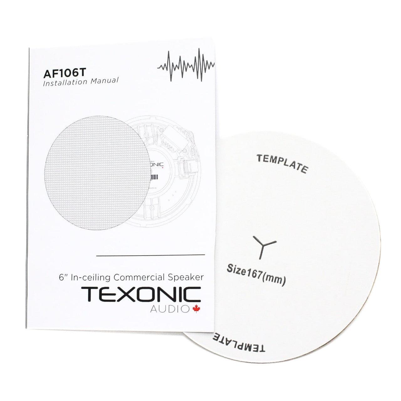 6-Inch Trimless In-Ceiling Speaker - 70V High-Fidelity Commercial Sound System - TEXONIC AV Inc