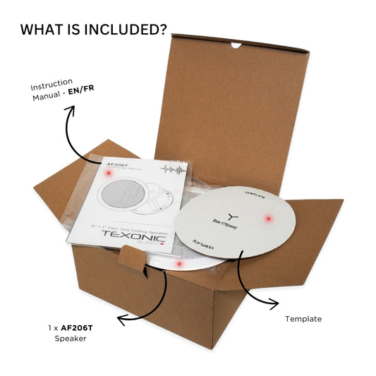 6" Two-Way Commercial Ceiling Speaker with Metal Back - 70/100V