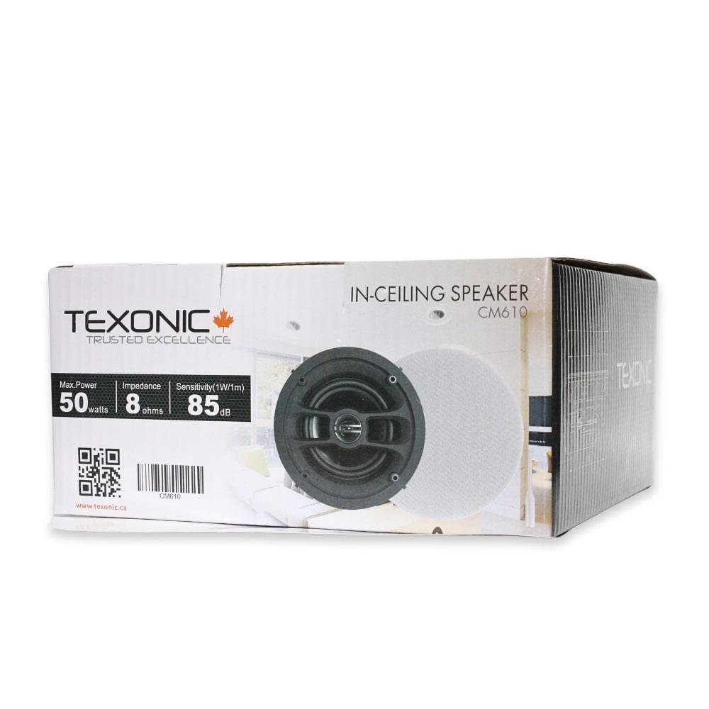 6.5" In-Ceiling Speaker with Tool-Free Installation - Surround Sound - TEXONIC AV Inc