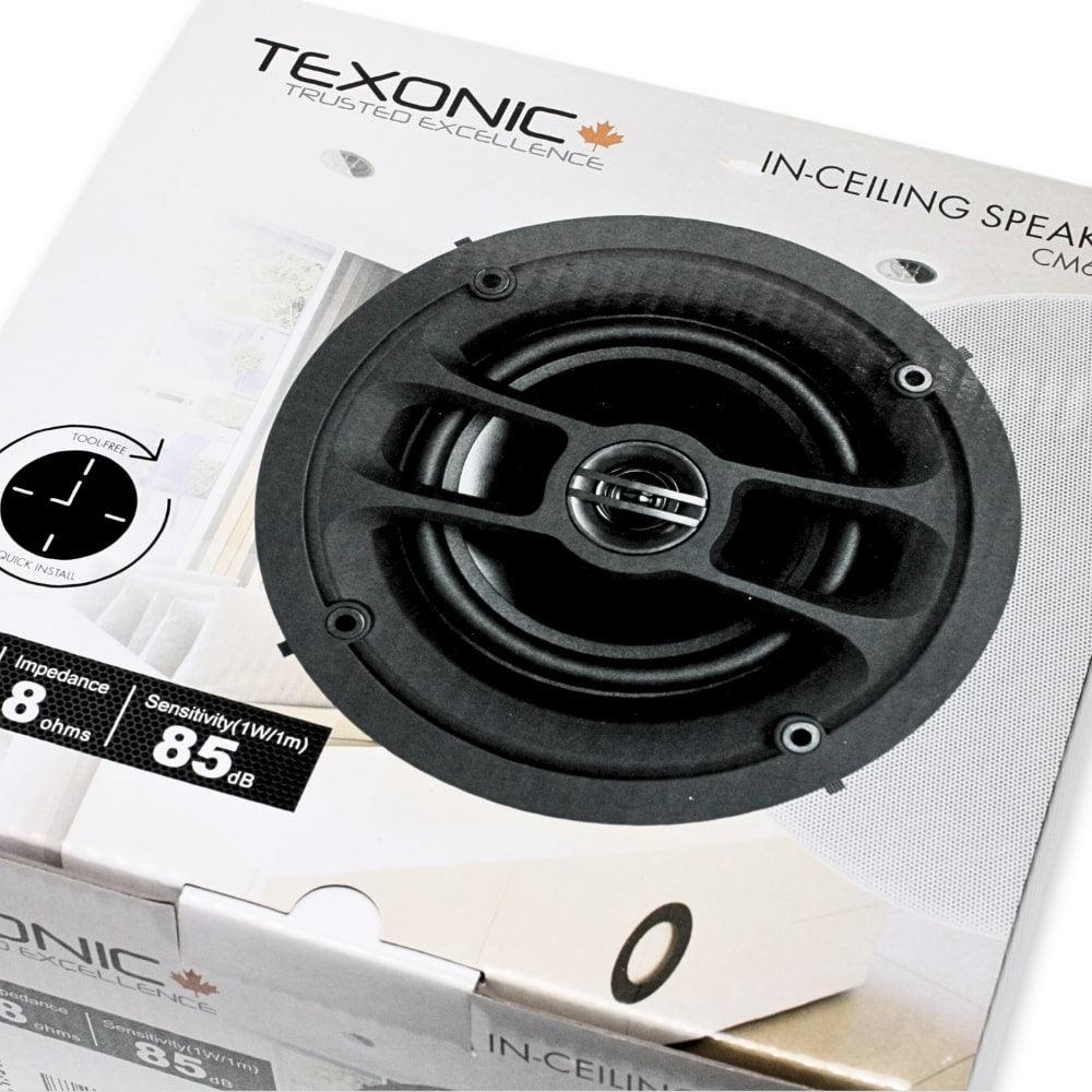 6.5" In-Ceiling Speaker with Tool-Free Installation - Surround Sound - TEXONIC AV Inc