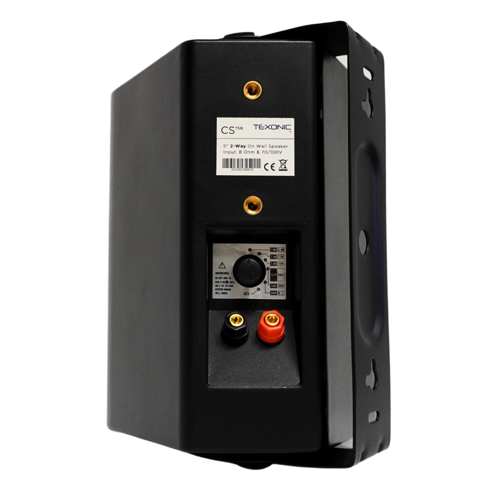 70V 2 Way: 5.25" On Wall Surface Mount Speaker for Indoor/Outdoor Use
