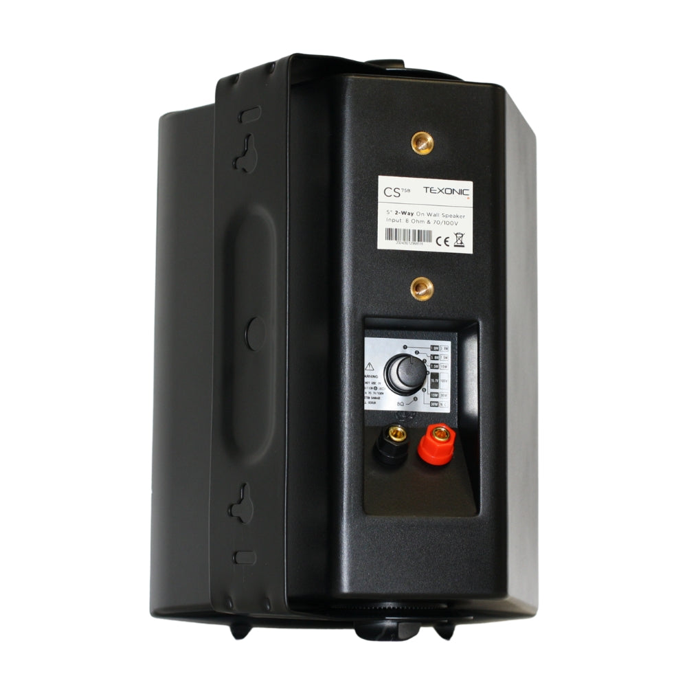 70V 2 Way: 5.25" On Wall Surface Mount Speaker for Indoor/Outdoor Use