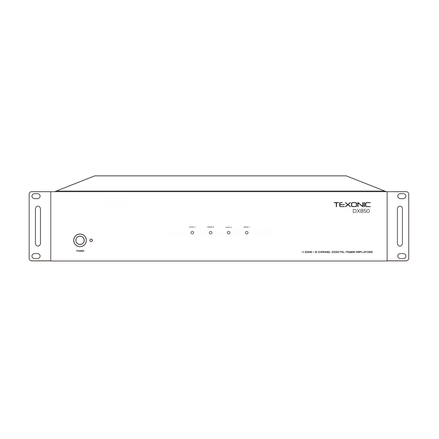 4 Zone 8-Channel Digital Multi Room Amplifier 80W/Channel