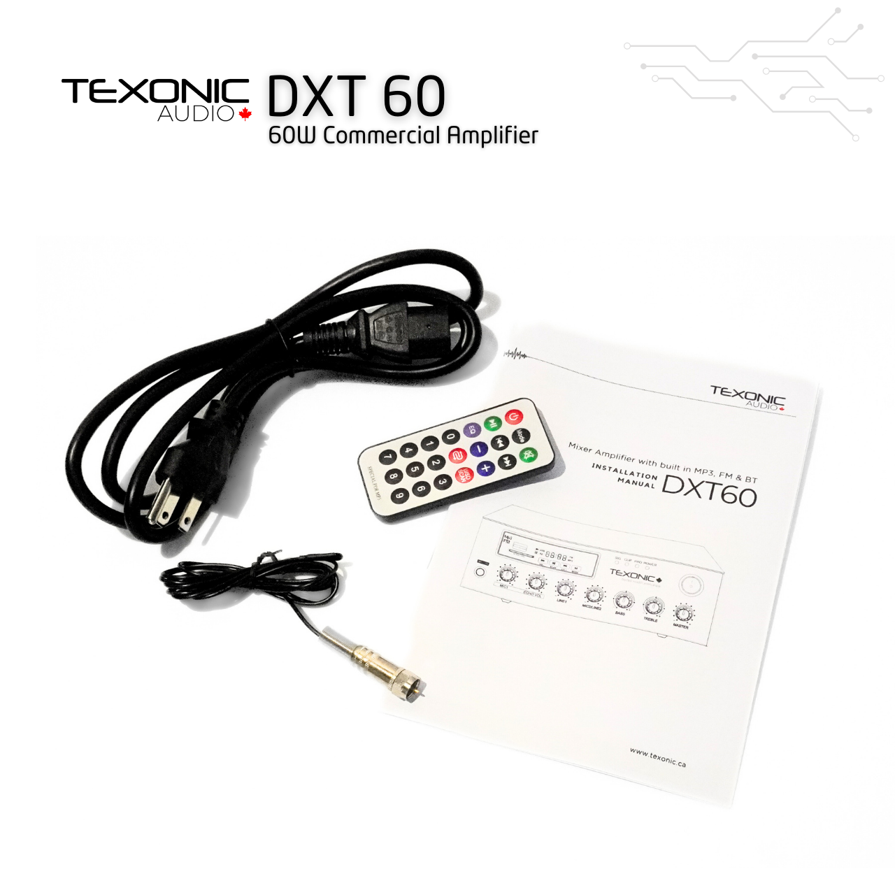 Compact Business Music System with Bluetooth Amplifier