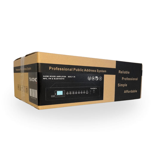 Amplificateur mélangeur professionnel TEXONIC | 60W | Syntoniseur FM | MP3 Bluetooth