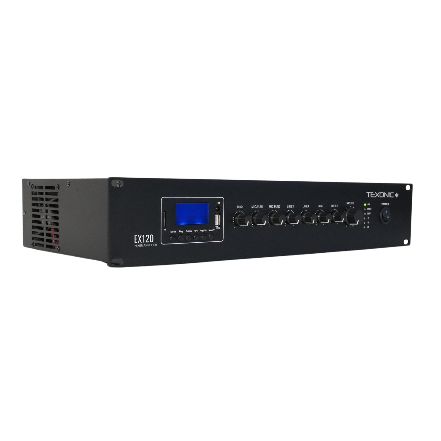 Amplificateur mélangeur professionnel TEXONIC | 60W | Syntoniseur FM | MP3 Bluetooth
