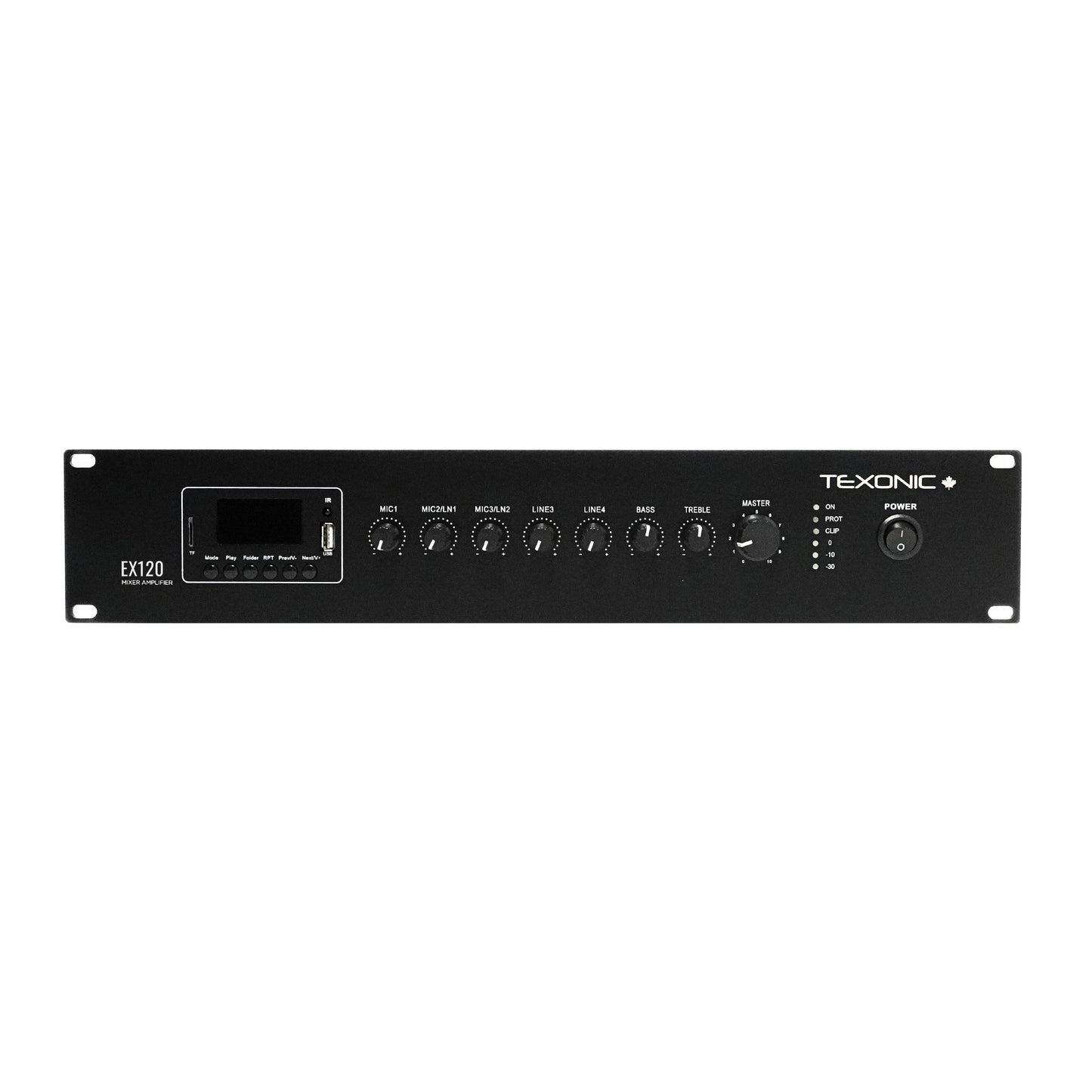 Amplificateur mélangeur professionnel TEXONIC | 60W | Syntoniseur FM | MP3 Bluetooth