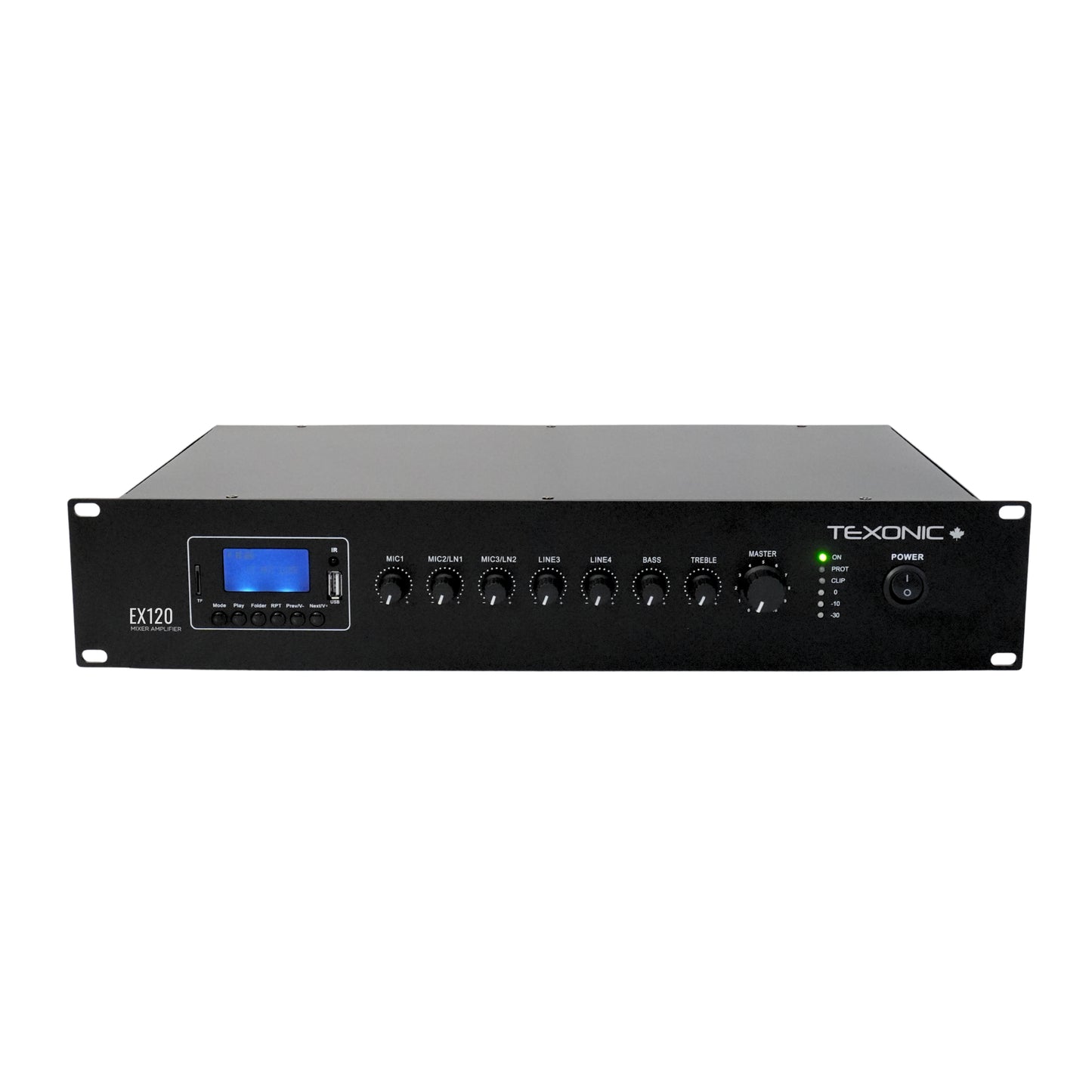 Amplificateur mélangeur professionnel TEXONIC | 60W | Syntoniseur FM | MP3 Bluetooth