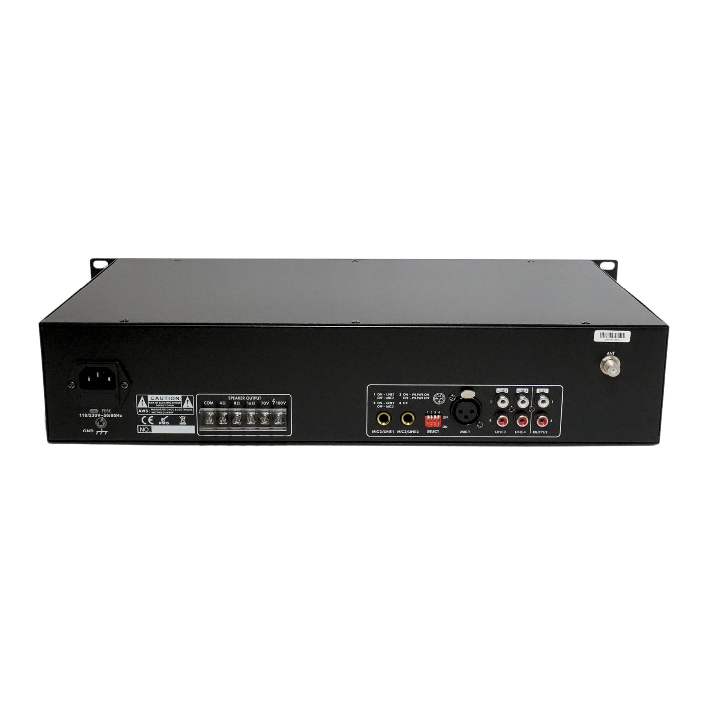 Amplificateur mélangeur professionnel TEXONIC | 60W | Syntoniseur FM | MP3 Bluetooth