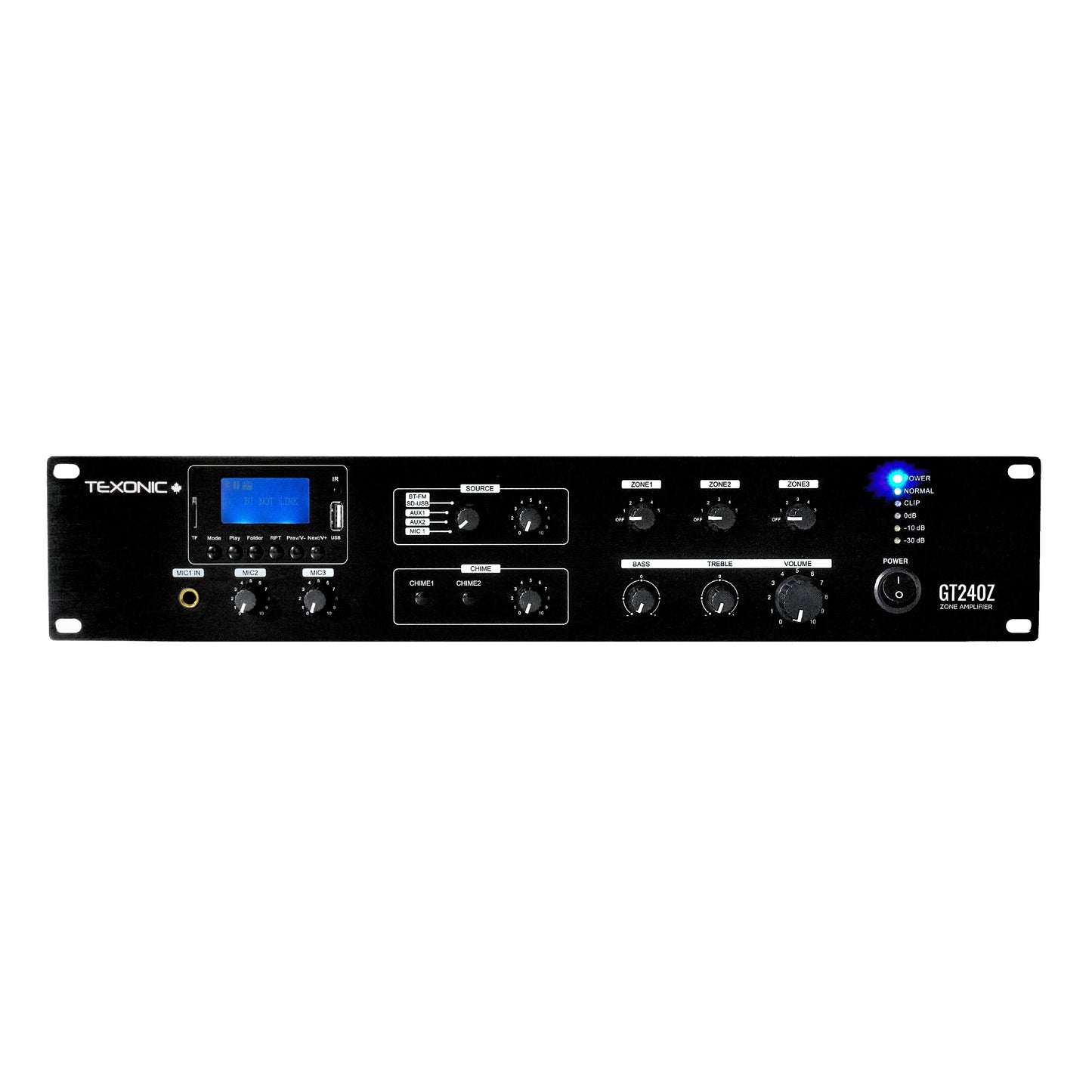 TEXONIC Commercial 70V 240W Mixer Power Amplifier | Canada