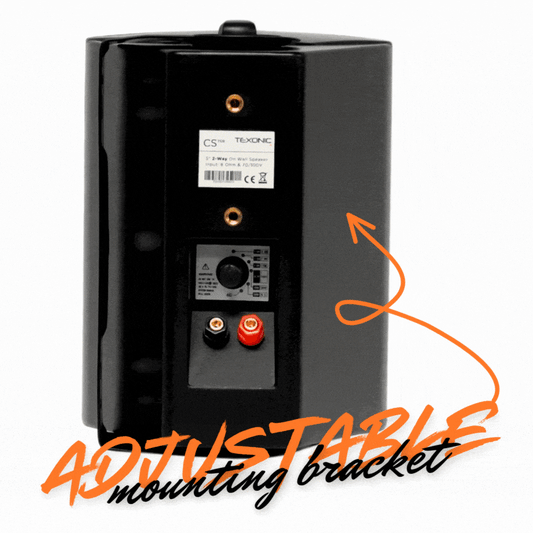 70V 2 Way: 5.25" On Wall Surface Mount Speaker for Indoor/Outdoor Use