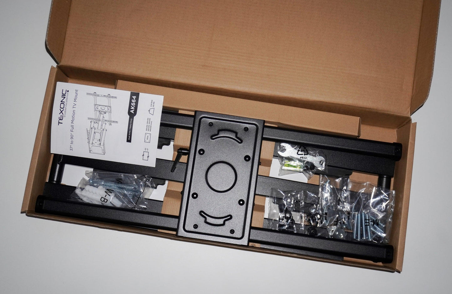 37"-90" Full Motion TV Wall Mount | up to 65kg/143lbs - TEXONIC AV Inc