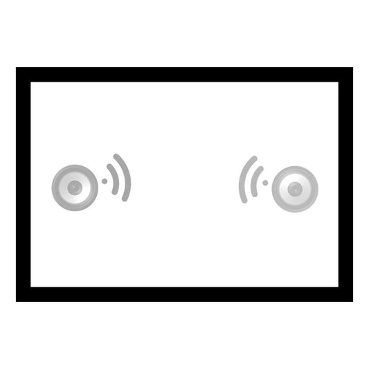 100" Acoustic Transparent Fixed Frame Projector Screen - Velvet Frame - TEXONIC AV Inc