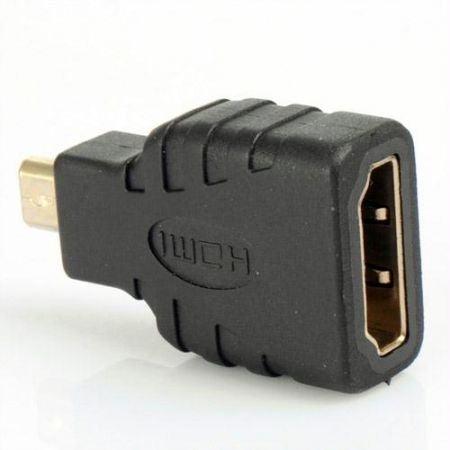 HDMI® Micro Connector Male to HDMI® Female Adapter (H-HD7703) - TEXONIC AV Inc