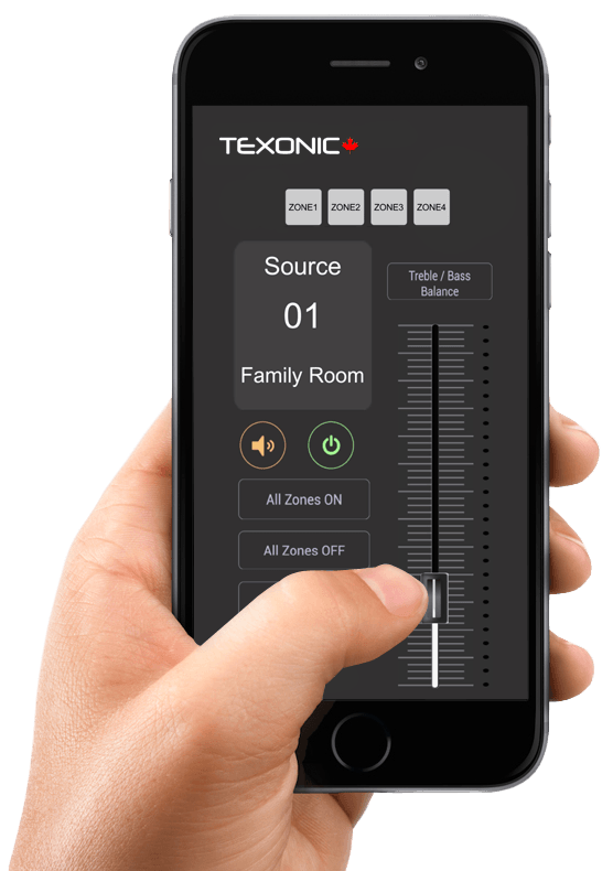 Whole-House Audio System | Wi-Fi Streaming | 4 Channel stereo - TEXONIC AV Inc