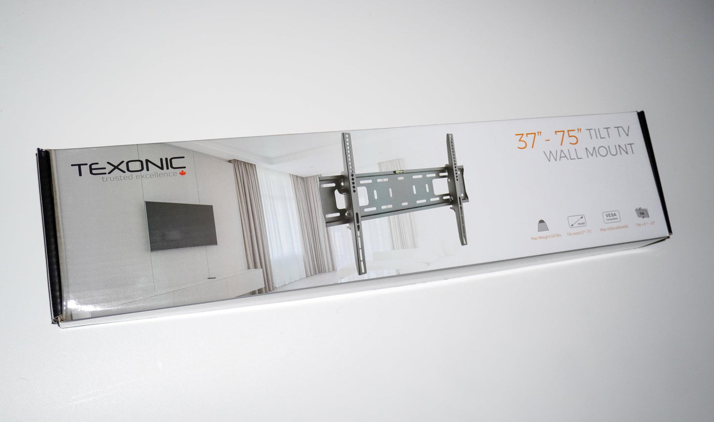 Heavy-Duty Tilt TV Wall Mount for 37"-75" Screens | Up to 165 lbs - TEXONIC AV Inc