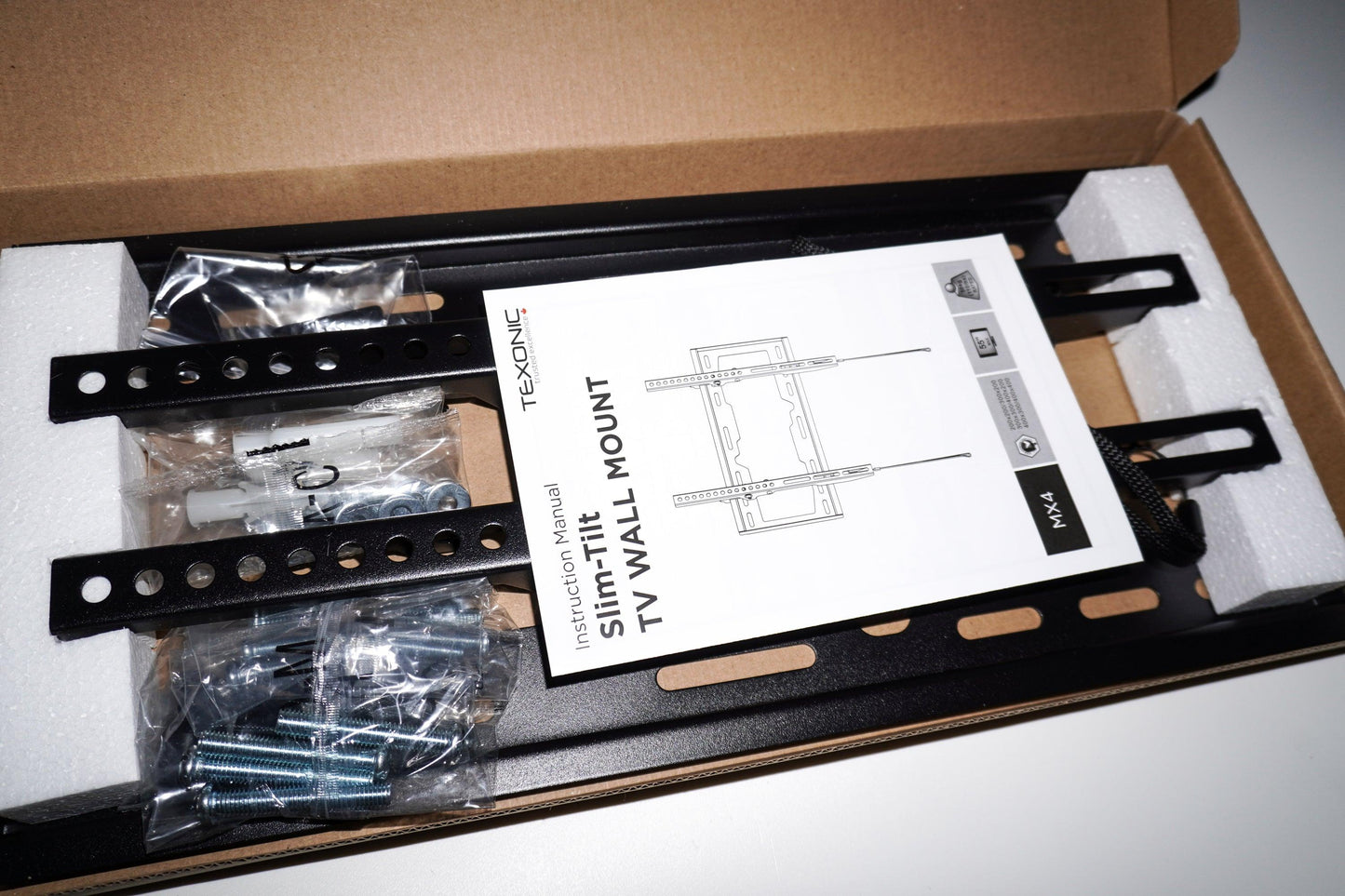 Ultra-Slim Tilt TV Wall Bracket for 32-55" - Modern & Minimalist - TEXONIC AV Inc