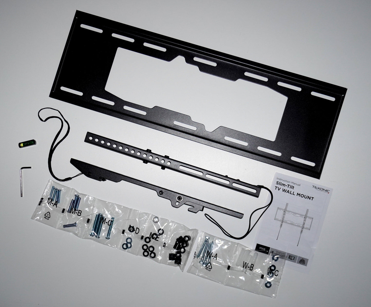 Low profile fix tilt TV wall mount | screen size 37" to 75" | Free Shipping Canada Wide - TEXONIC AV Inc
