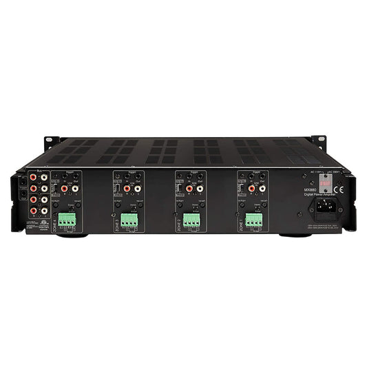 4 Zone 8-Channel Digital Multi Room Amplifier 80W/Channel