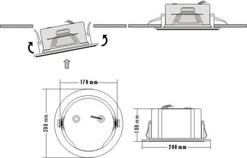 6" Commercial Ceiling Speaker with 70/100V - TEXONIC AV Inc
