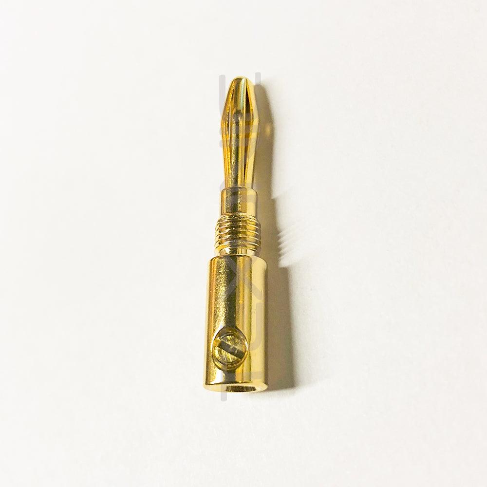 Gold Plated Speaker Banana Plugs, Screw Type (Pair) - TEXONIC AV Inc