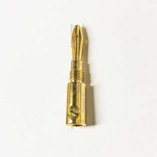 Gold Plated Speaker Banana Plugs, Screw Type (Pair) - TEXONIC AV Inc