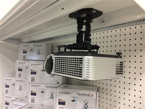 Low profile Ceiling Projector Mount | Holds up to 30lbs - TEXONIC AV Inc