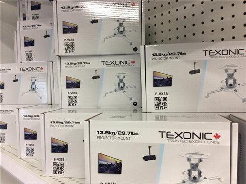 Low profile Ceiling Projector Mount | Holds up to 30lbs - TEXONIC AV Inc