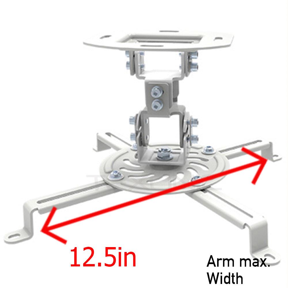 Low profile Ceiling Projector Mount | Holds up to 30lbs - TEXONIC AV Inc