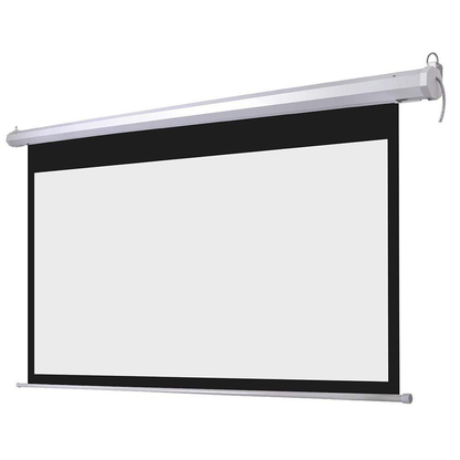 120" Electric Fiber Glass Projector Screen - HD, Remote Controlled, Versatile Mounting