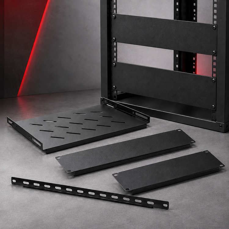 19″ Rack Accessories & Shelves