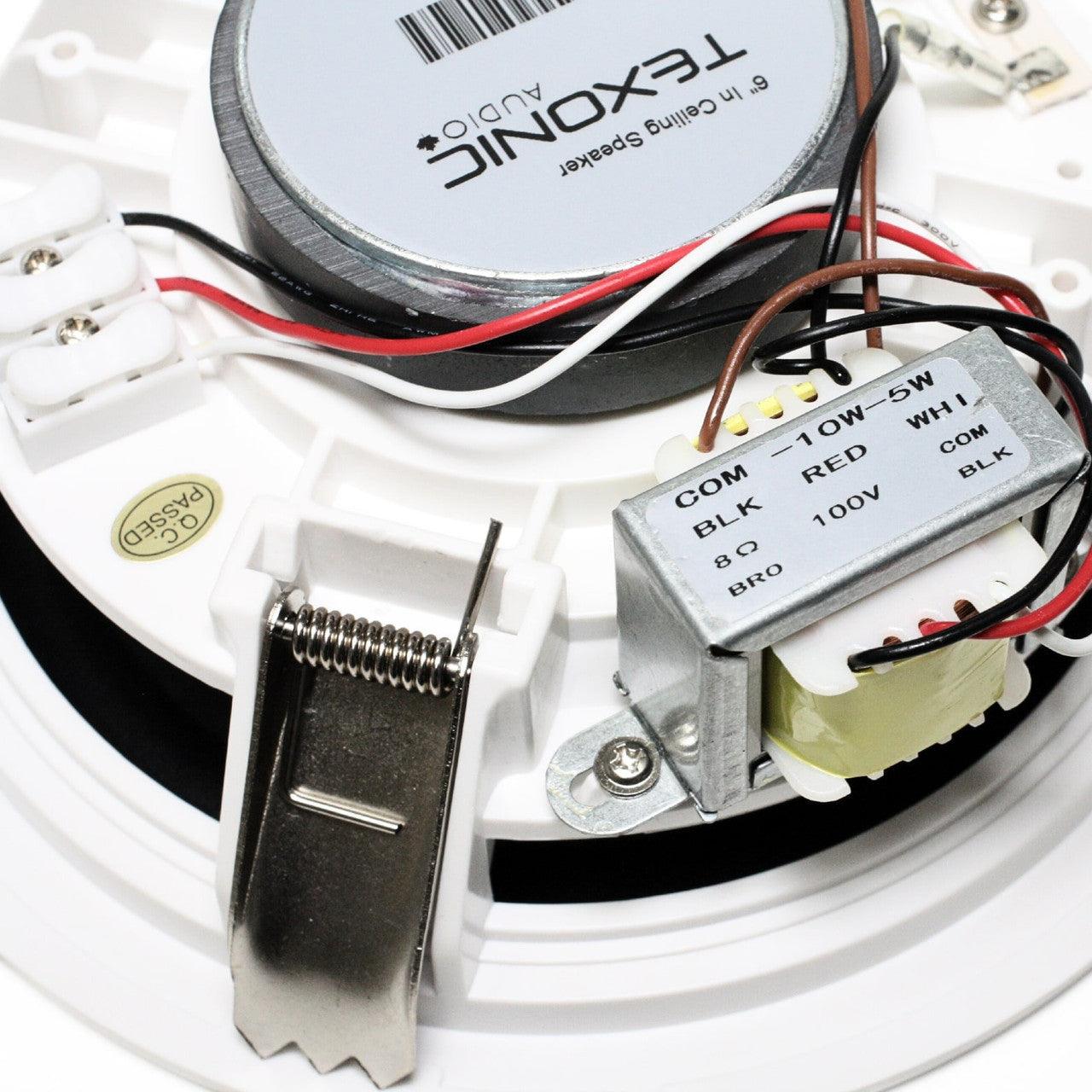 6-Inch Trimless In-Ceiling Speaker - 70V High-Fidelity Commercial Sound System - TEXONIC AV Inc