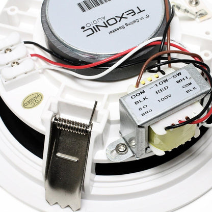 6-Inch Trimless In-Ceiling Speaker - 70V High-Fidelity Commercial Sound System - TEXONIC AV Inc