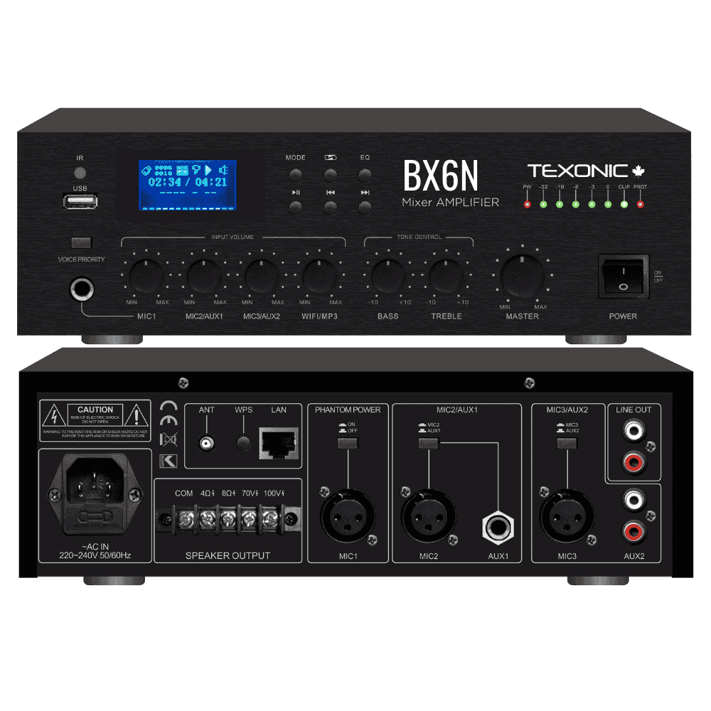 Wi-Fi Streaming Amplifier with Bluetooth & USB - TEXONIC AV Inc