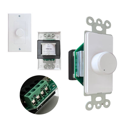 100V Wall Mount Volume Control – 100W | Commercial 70V/100V Line Audio Controller