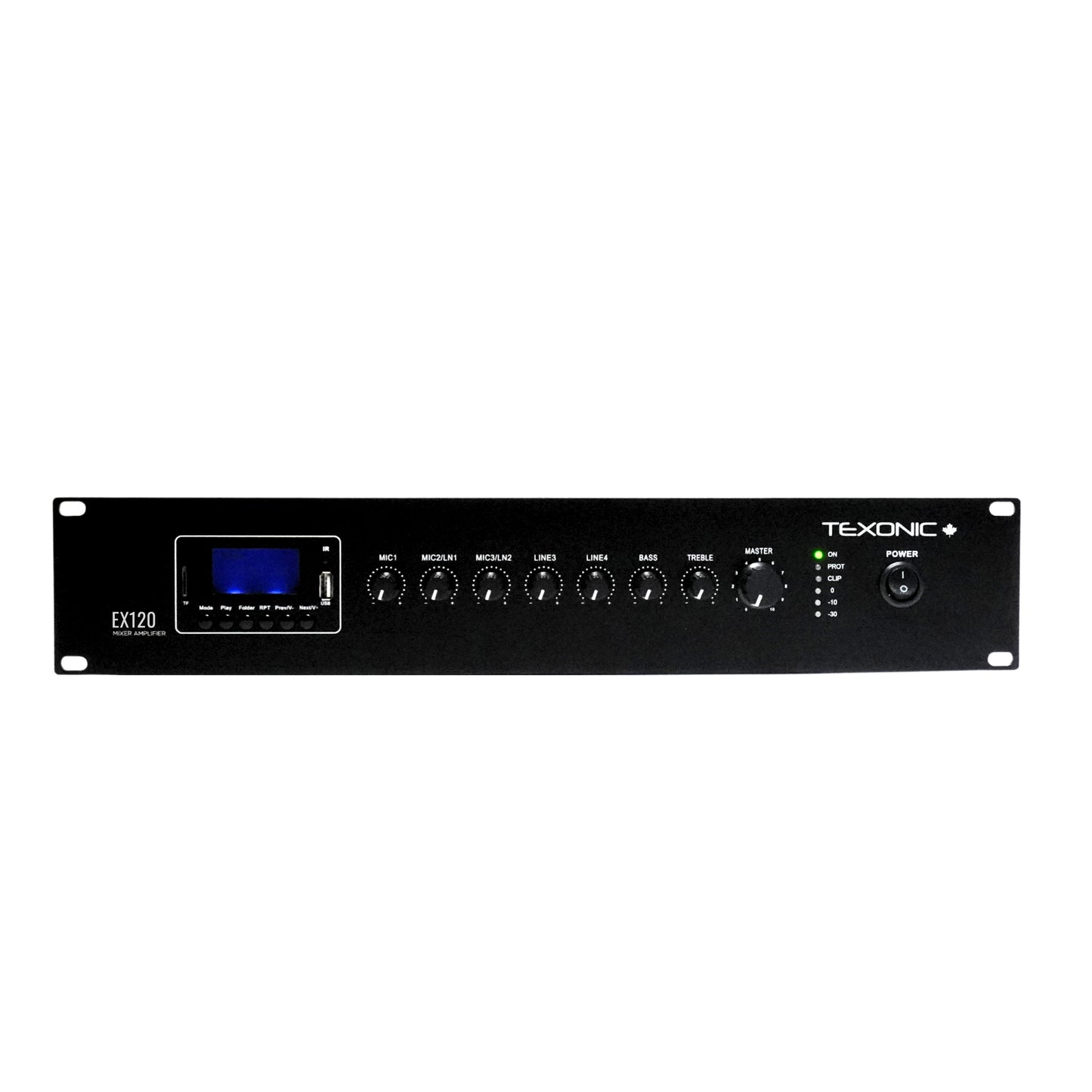 Amplificateur mélangeur professionnel TEXONIC | 60W | Syntoniseur FM | MP3 Bluetooth