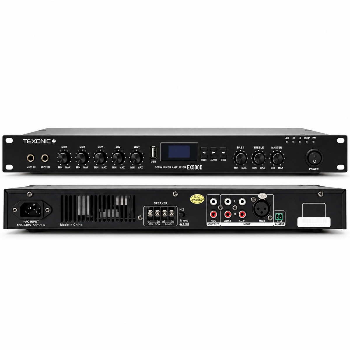 Système audio gym TEXONIC EX500D avec 12 haut-parleurs muraux CS75