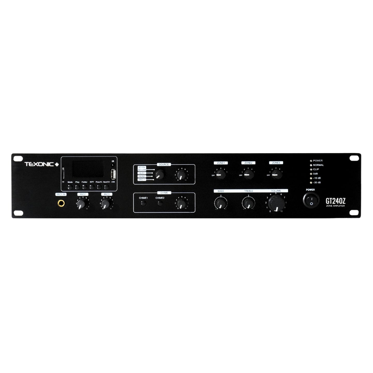 TEXONIC Commercial 70V 240W Mixer Power Amplifier | Canada