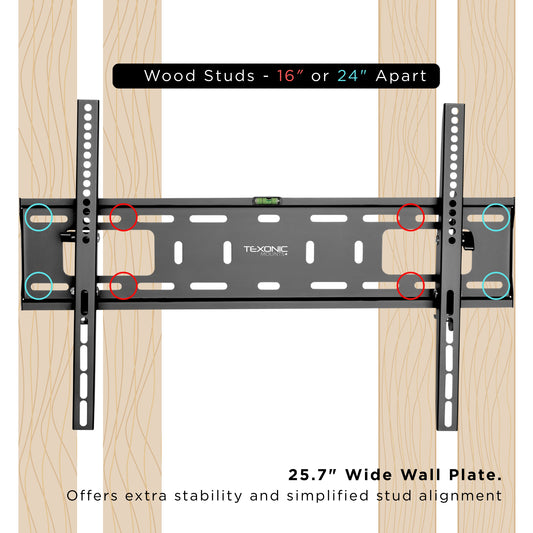 Heavy-Duty Tilt TV Wall Mount for 37"-75" Screens | Up to 165 lbs