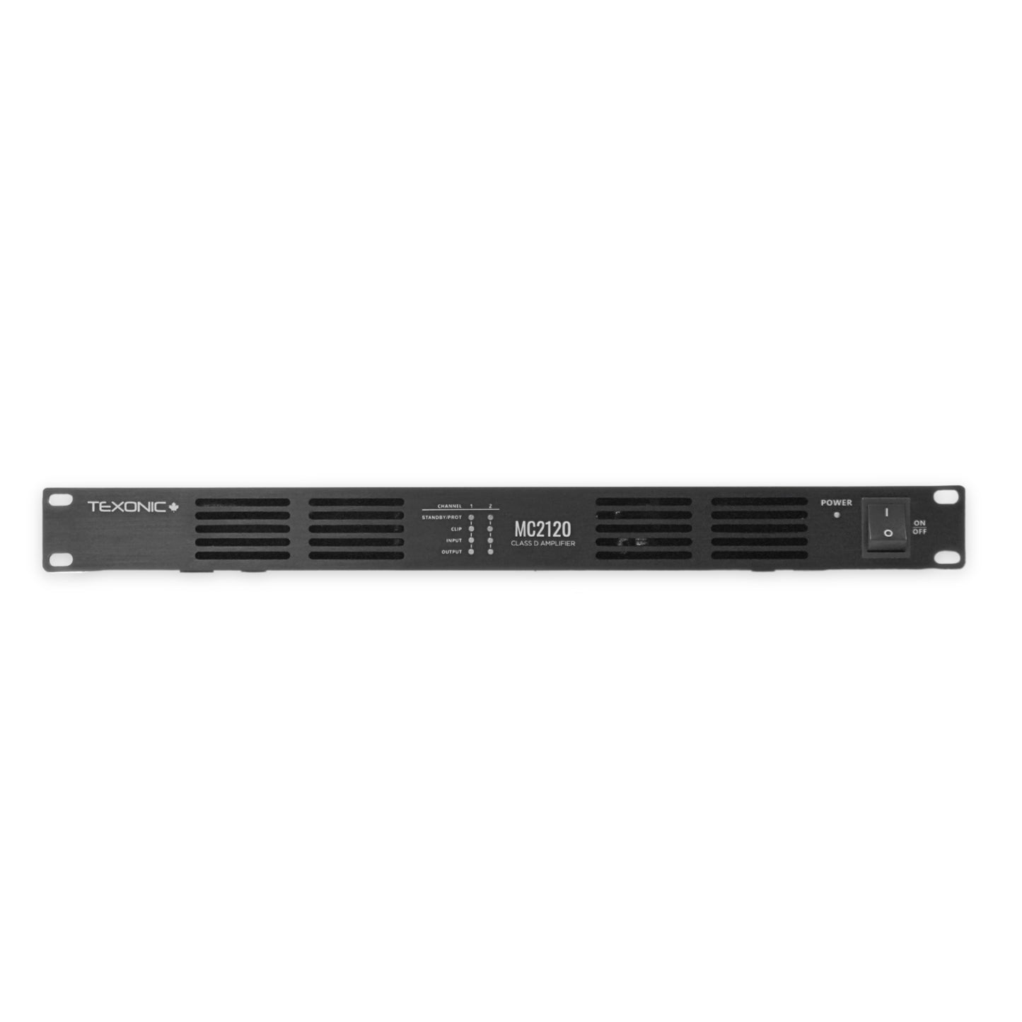 TEXONIC MC-2120 Digital Class-D Power Amplifier – 120W x 2, 70V/8Ω, High-Efficiency Dual-Channel Amplifier for Commercial Audio & Public Address Systems