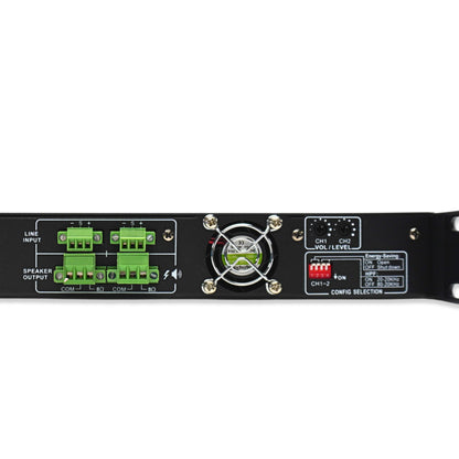 TEXONIC MC-2120 Digital Class-D Power Amplifier – 120W x 2, 70V/8Ω, High-Efficiency Dual-Channel Amplifier for Commercial Audio & Public Address Systems