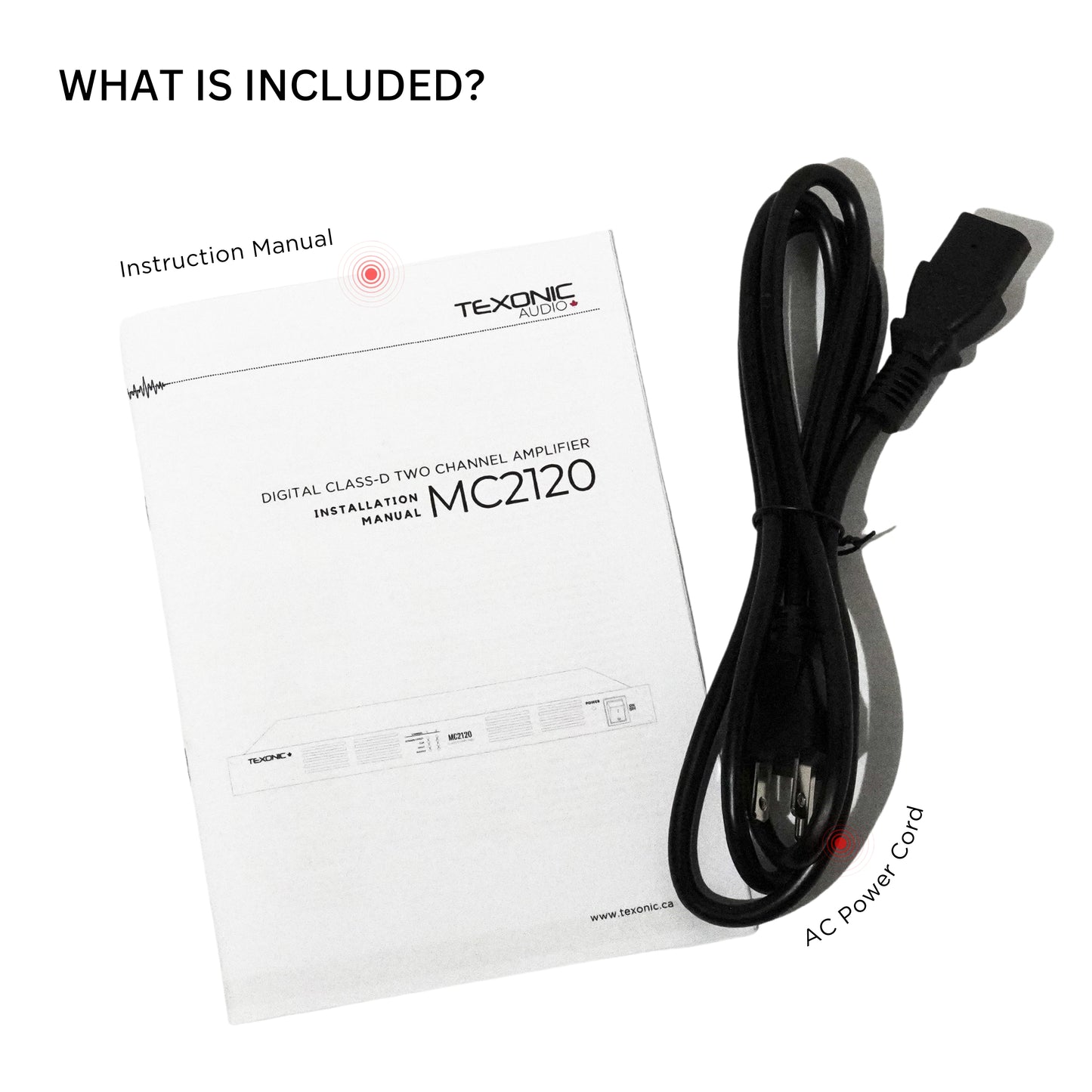 TEXONIC MC-2120 Digital Class-D Power Amplifier – 120W x 2, 70V/8Ω, High-Efficiency Dual-Channel Amplifier for Commercial Audio & Public Address Systems