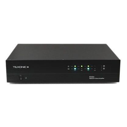 TEXONIC RX84 | 4 Zone Network Streaming Amplifier – Multi-Room Audio for Home & Business