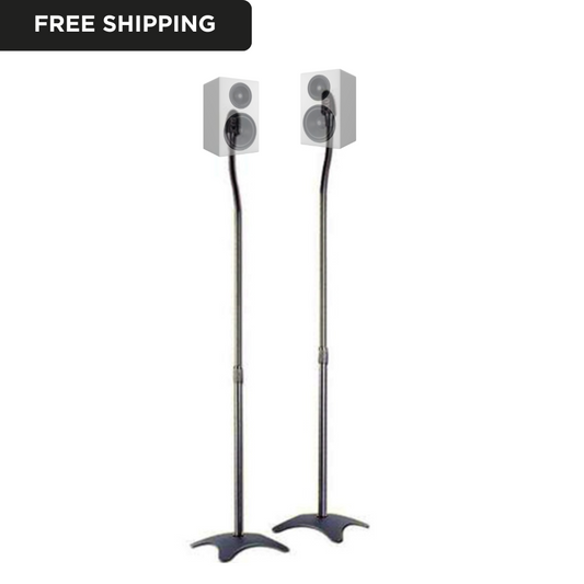 Satellite Metal Height Adjustable Floor Speaker Stand | Pair