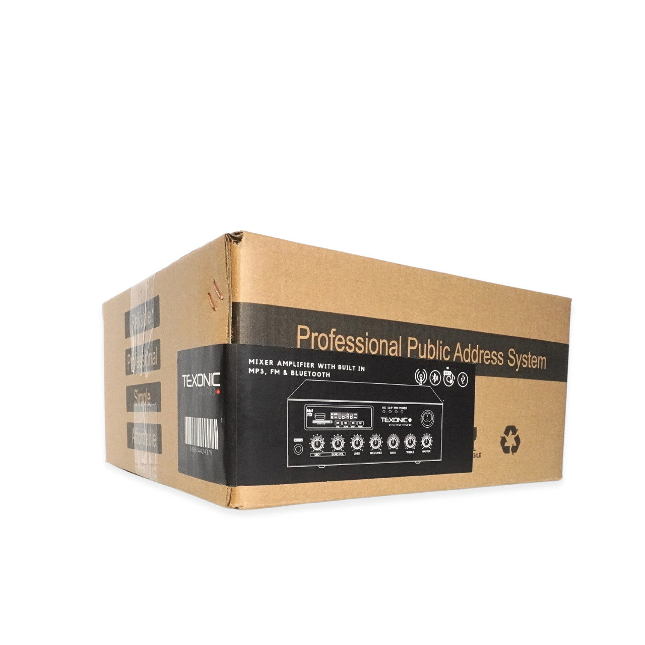 60W Class D Amplifier Commercial Audio System – Bluetooth, FM, USB