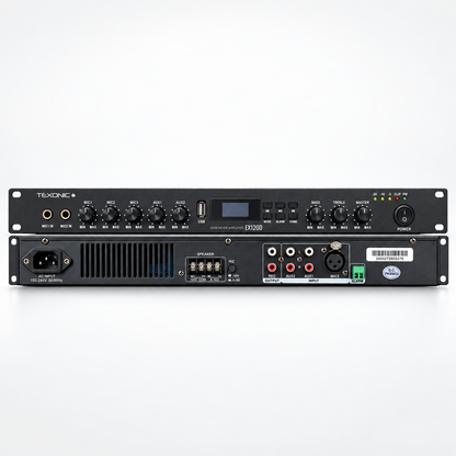 Système audio commercial Bluetooth TEXONIC EX120D 120W avec 12 haut-parleurs de plafond AF206T