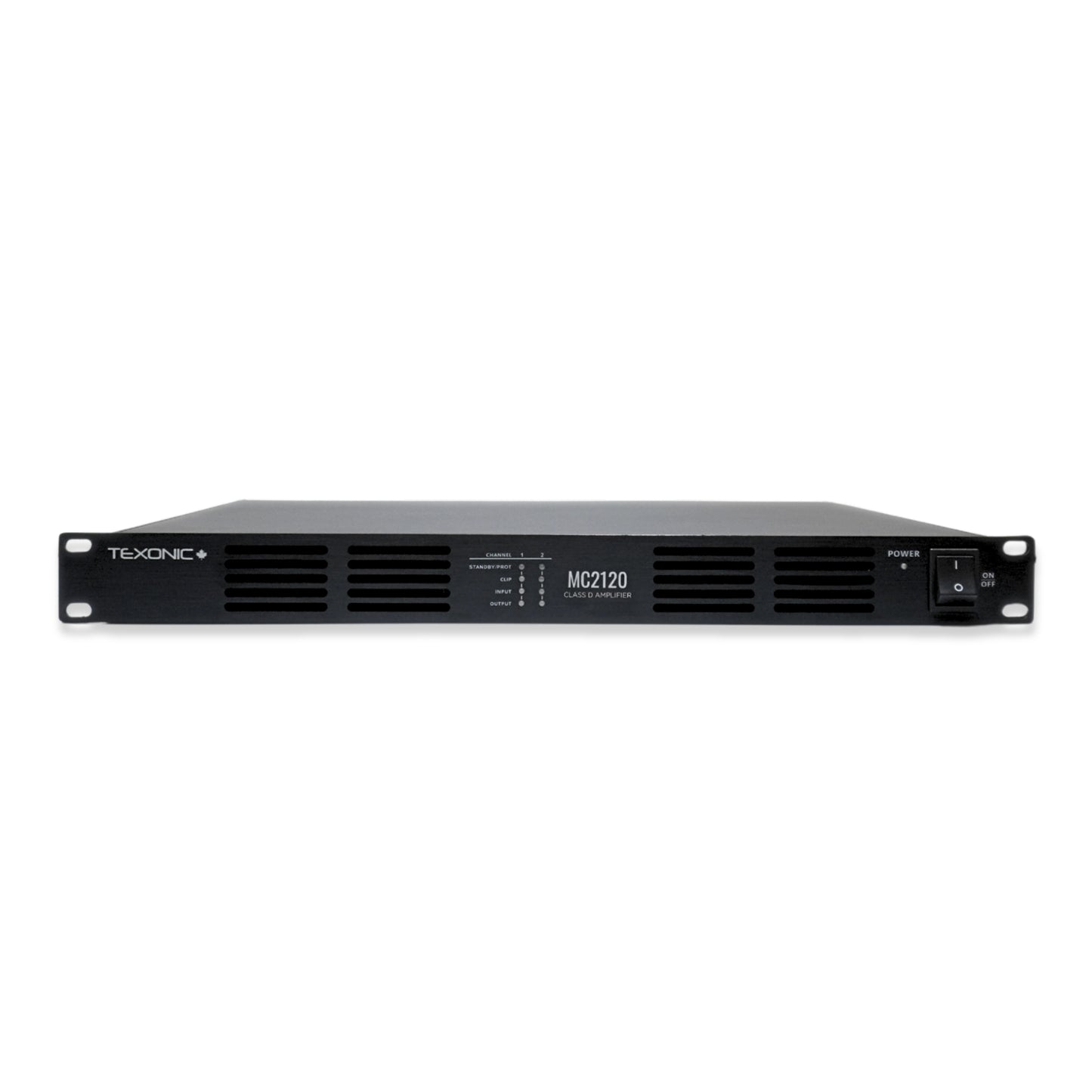 TEXONIC MC-2120 Digital Class-D Power Amplifier – 120W x 2, 70V/8Ω, High-Efficiency Dual-Channel Amplifier for Commercial Audio & Public Address Systems