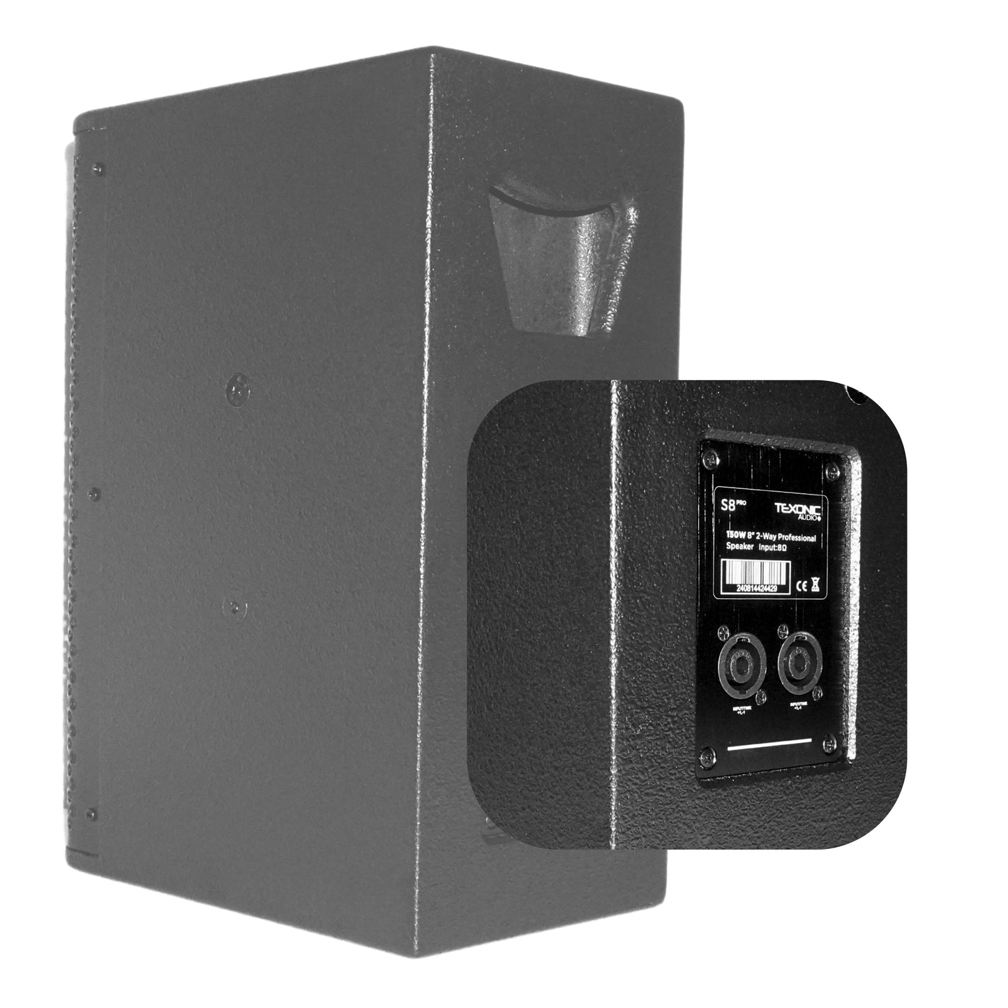 TEXONIC PROS Series 2-Way Passive Loudspeaker – 8"/10"/12"/15" Professional PA Speaker for Live Sound & Venues