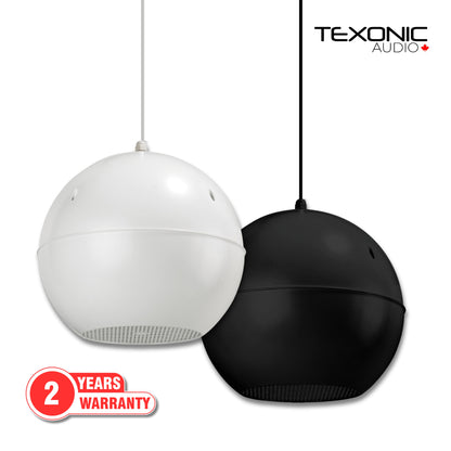 TEXONIC PZ50 5-inch 70V Pendant Speaker – Black or White