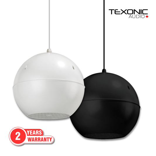 TEXONIC PZ50 5-inch 70V Pendant Speaker – Black or White